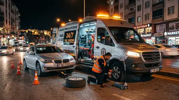 Gaziantep 7/24 Mobil Lastik Yol Yardım Servisi