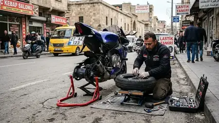 Gaziantep Motosiklet Lastik Tamiri Değişimi